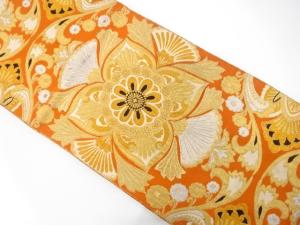 アンティーク　唐花模様織り出し袋帯（材料）